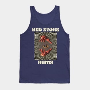 Hand Eyes Red Srore Bums Tank Top